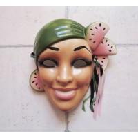 Clay Art Ceramic Decorative and Collectible Wall Mask, Decorative Wall Hanging   232858782218